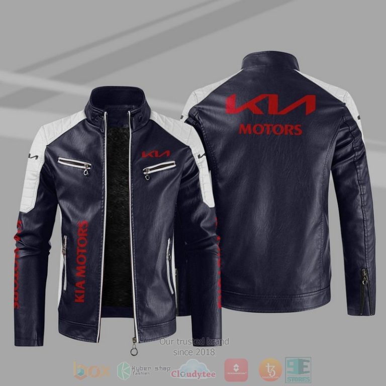 KIA Block Leather Jacket 1 2