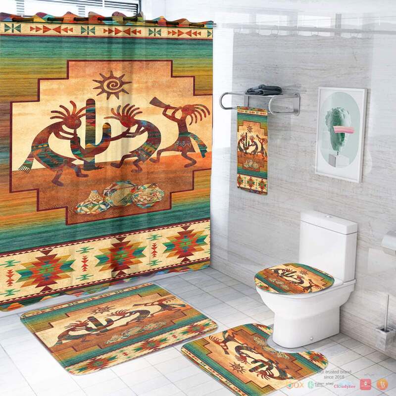 Kokopelli Myth Native American Bathroom Set