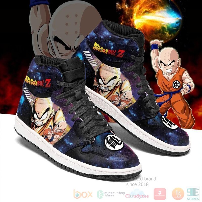 Krillin Sneakers Galaxy Custom Dragon Ball Anime Air Jordan High Top Shoes 1
