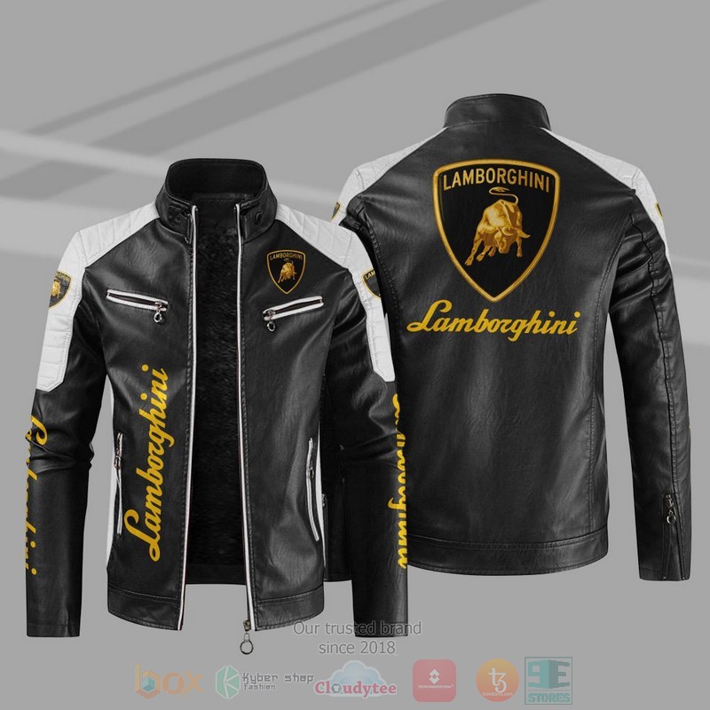 Lamboghini Block Leather Jacket