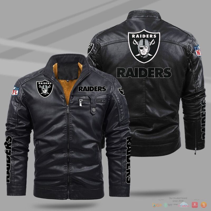 Las Vegas Raiders NFL Trend Fleece Leather Jacket