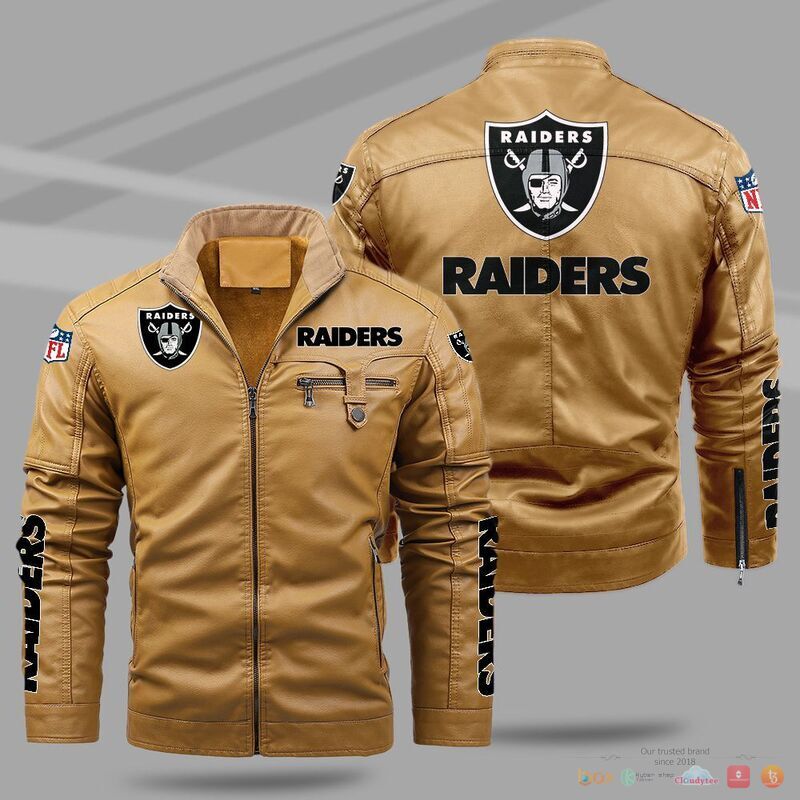 Las Vegas Raiders NFL Trend Fleece Leather Jacket 1