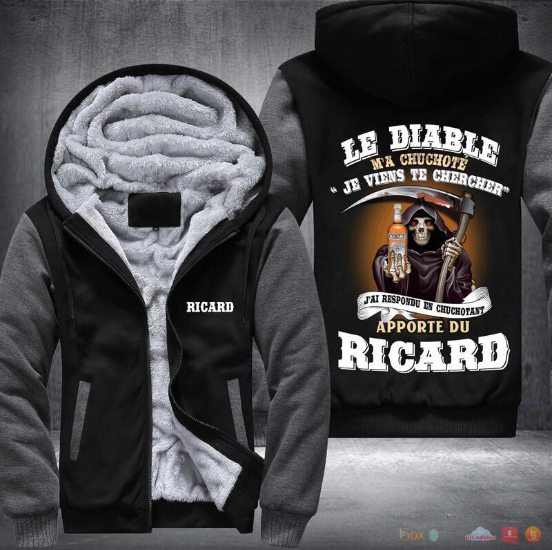 Le Diable Ricard Death God Fleece Hoodie Jacket