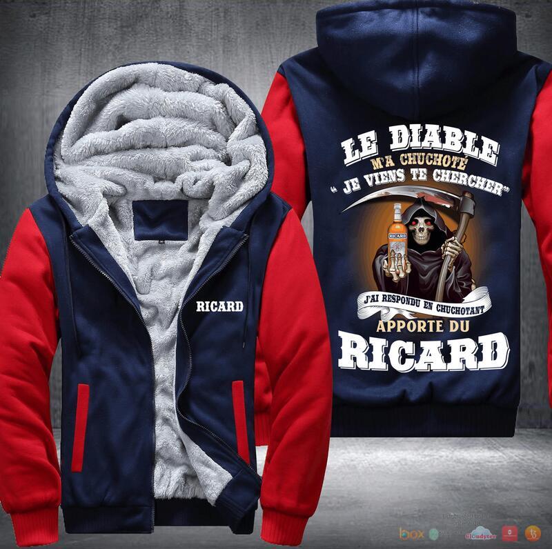 Le Diable Ricard Death God Fleece Hoodie Jacket 1 2