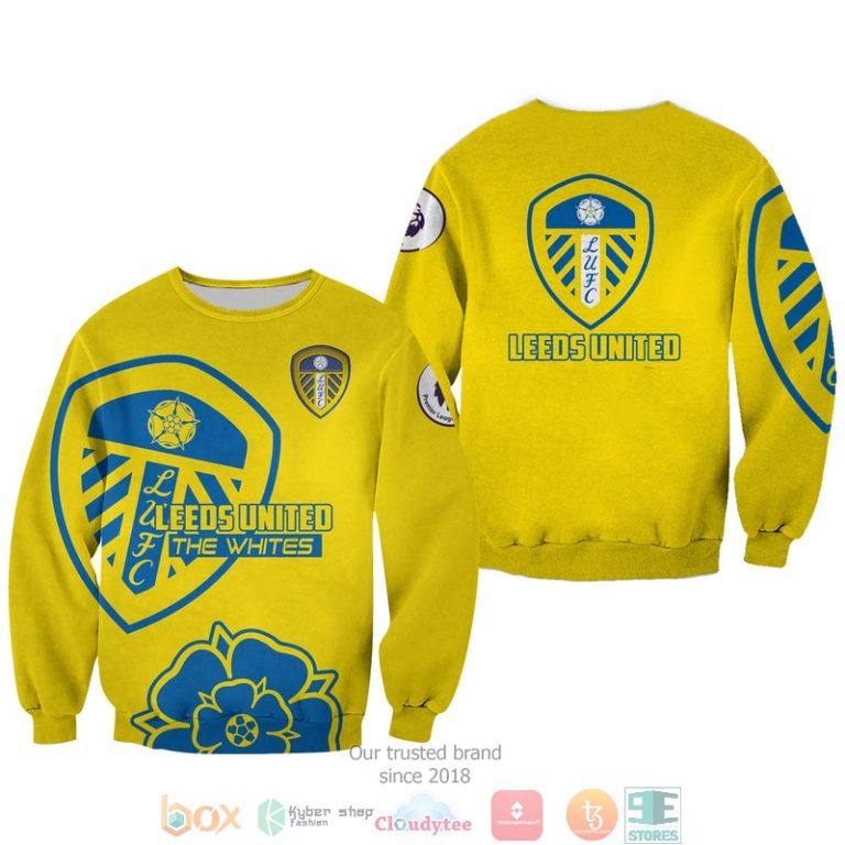 Leeds United 3d shirt hoodie 1 2