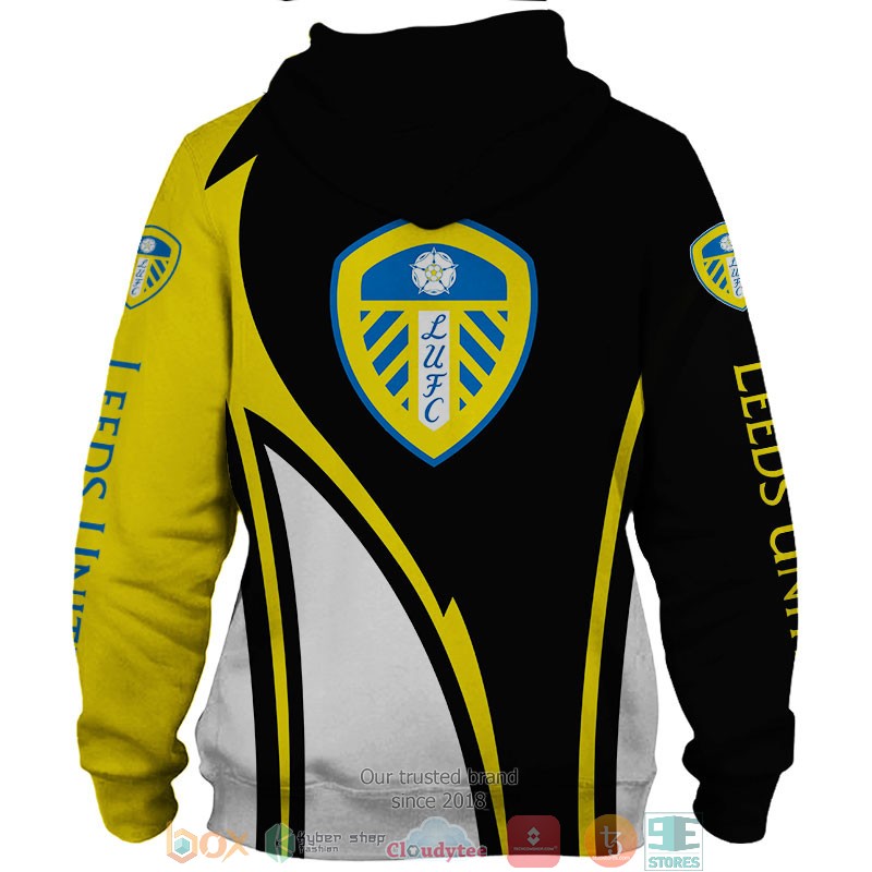 Leeds United Blue White 3d shirt hoodie 1