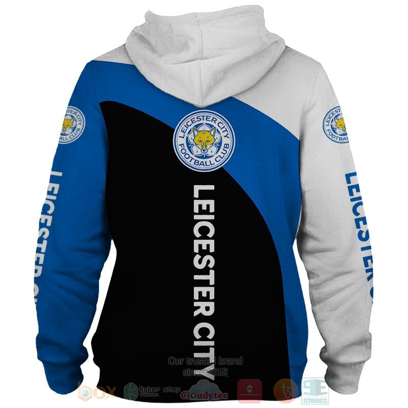 Leicester City white blue black 3D shirt hoodie 1