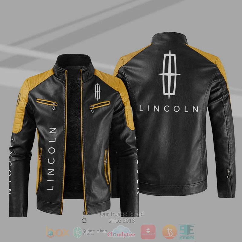 Lincoln Block Leather Jacket 1