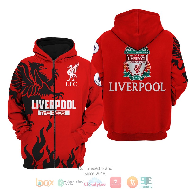 Liverpool The Reds 3d shirt hoodie 1