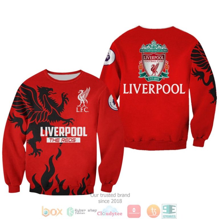 Liverpool The Reds 3d shirt hoodie 1 2