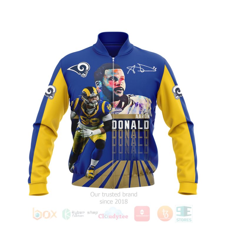 Los Angeles Rams Aaron Donald Bomber Jacket 1 2