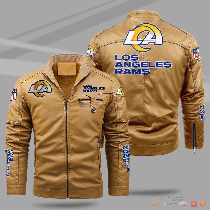 Los Angeles Rams NFL Trend Fleece Leather Jacket 1