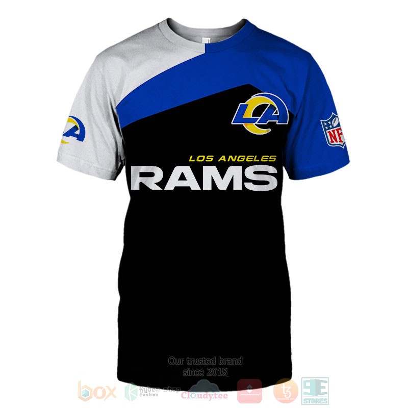 Los Angeles Rams black blue white 3D shirt hoodie 1 2 3 4 5 6 7 8 9