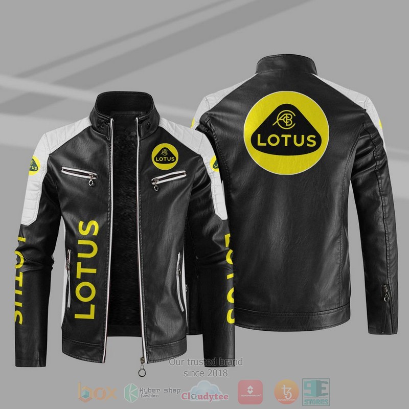 Lotus Block Leather Jacket