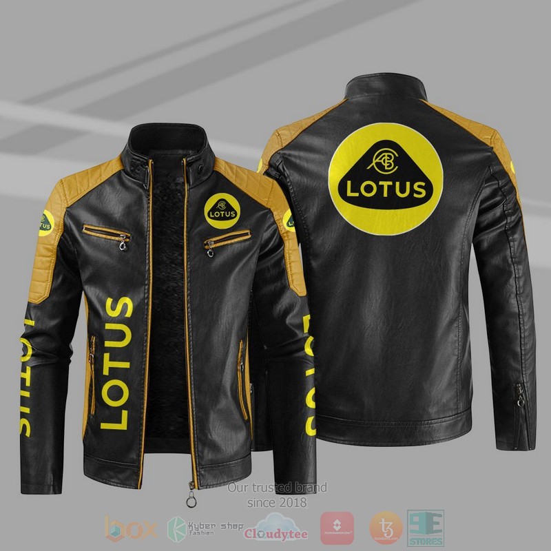 Lotus Block Leather Jacket 1