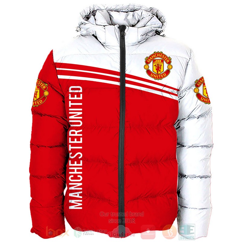 Manchester United FC red white 3D shirt hoodie 1 2 3 4 5 6