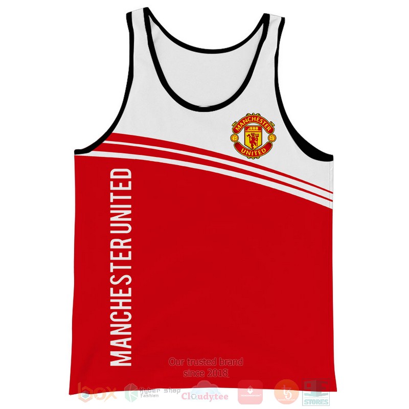 Manchester United FC red white 3D shirt hoodie 1 2 3 4 5 6 7 8 9 10