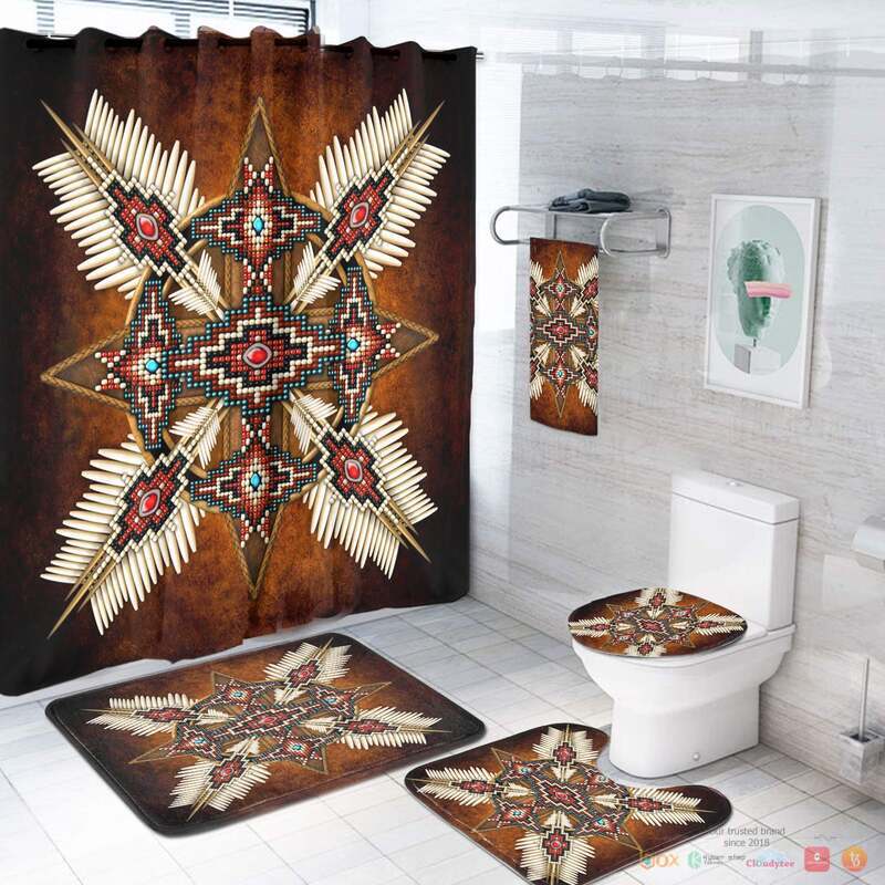 Mandalas Pattern Native American Bathroom Set
