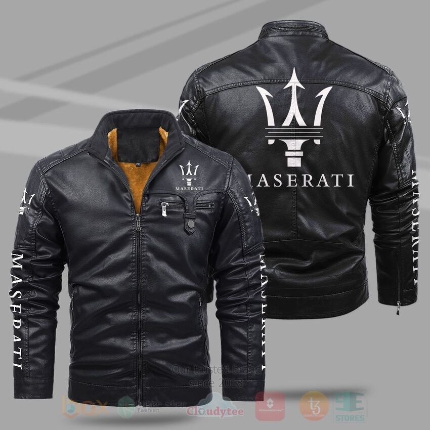 Maserati Fleece Leather Jacket