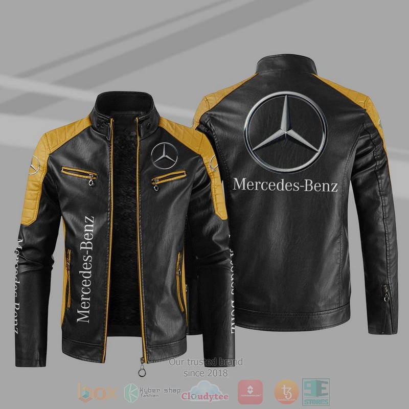 Mercedes Benz Block Leather Jacket 1