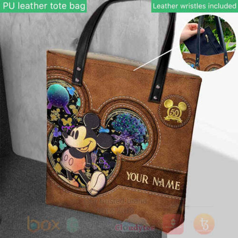 Mickey Mouse The Magic Is Calling Everyone Custom Name Tote Bag