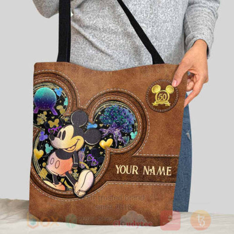 Mickey Mouse The Magic Is Calling Everyone Custom Name Tote Bag 1