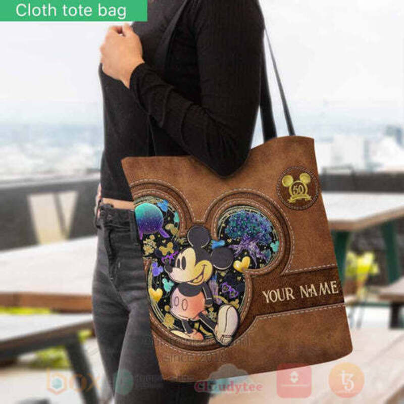 Mickey Mouse The Magic Is Calling Everyone Custom Name Tote Bag 1 2