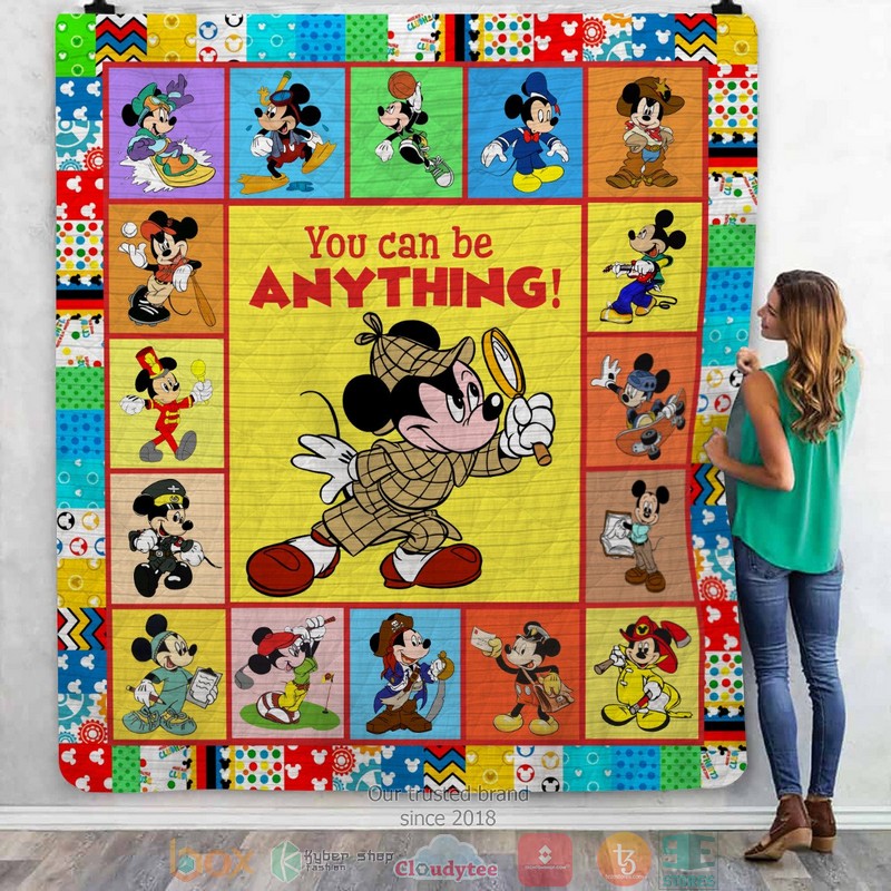 Mickey Mouse You can be anything quilt 1