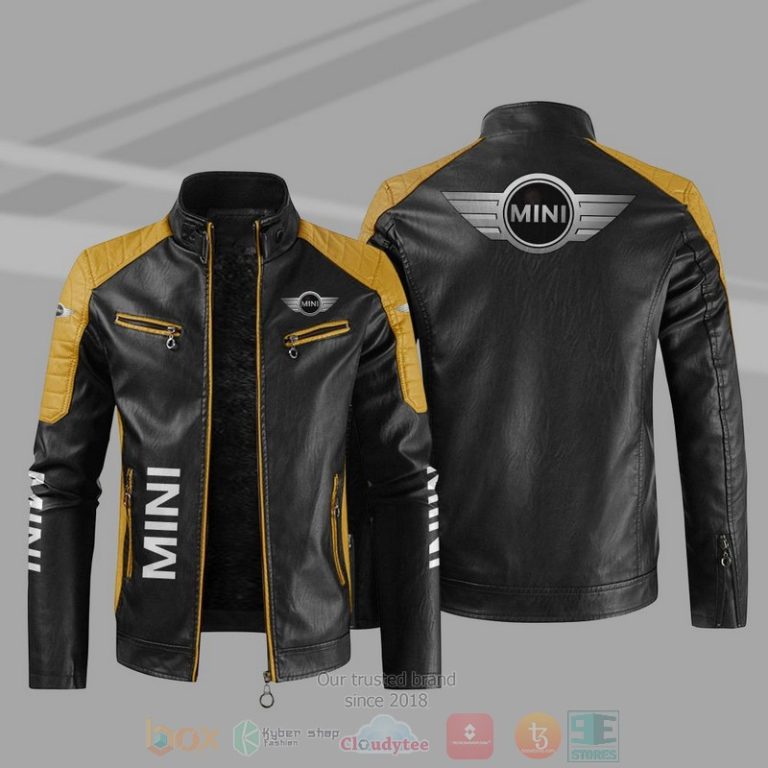 Mini Car Block Leather Jacket 1