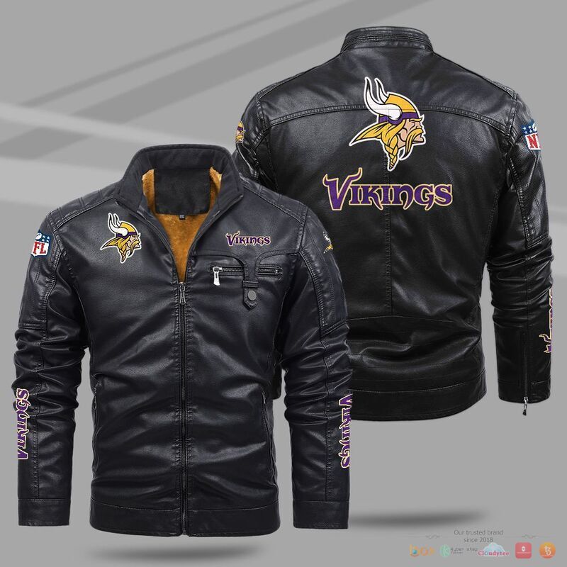Minnesota Vikings NFL Trend Fleece Leather Jacket