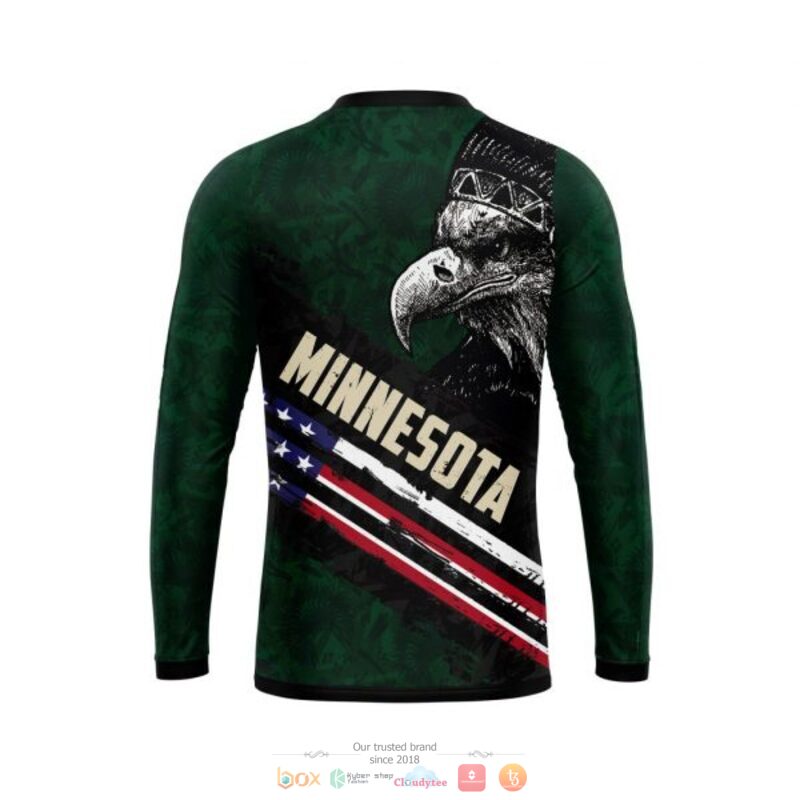 Minnesota Wild NHL Eagle American flag 3D shirt hoodie 1 2 3 4 5 6