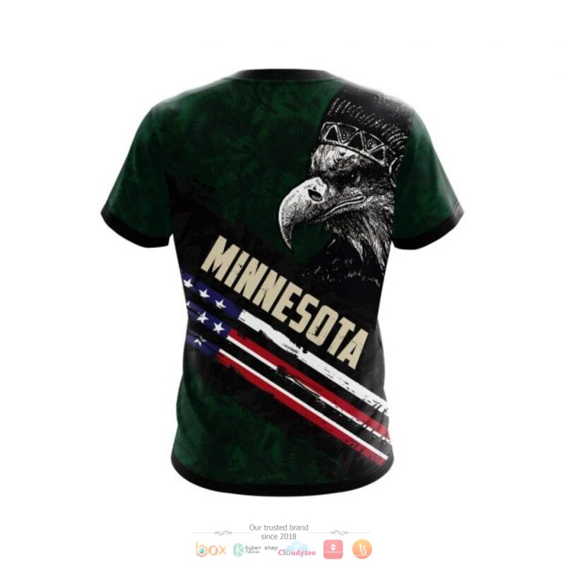Minnesota Wild NHL Eagle American flag 3D shirt hoodie 1 2 3 4 5 6 7 8
