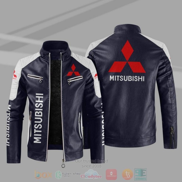 Mitsubishi Block Leather Jacket 1 2