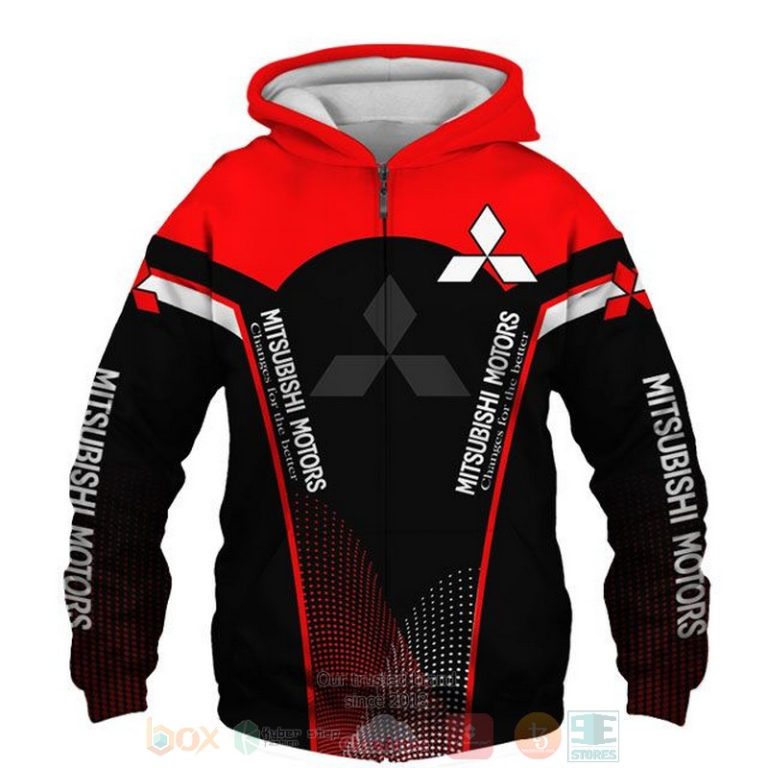 Mitsubishi Motors red black 3D shirt hoodie 1 2