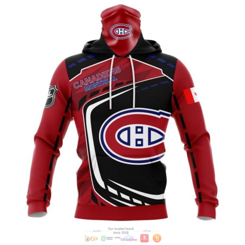 Montreal Canadiens NHL black red 3D shirt hoodie 1 2 3