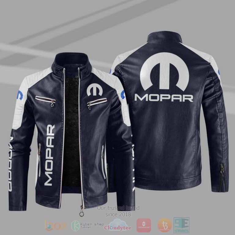 Mopar Block Leather Jacket 1 2