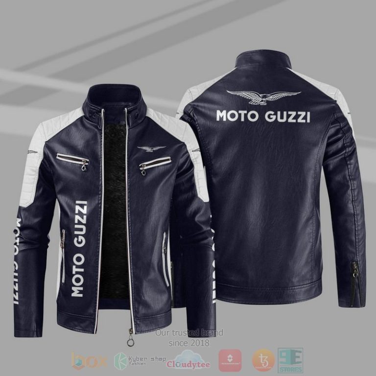 Moto Guzzi Block Leather Jacket 1 2