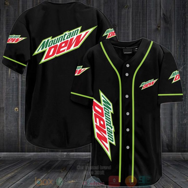 Mountain Dew black Baseball Jersey