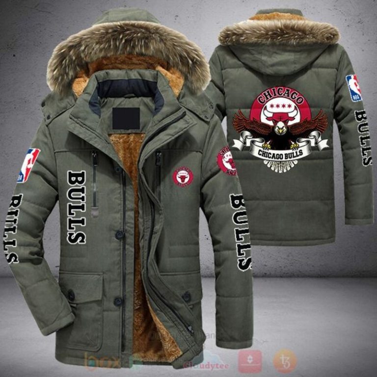 NBA Chicago Bulls Parka Jacket 1 2