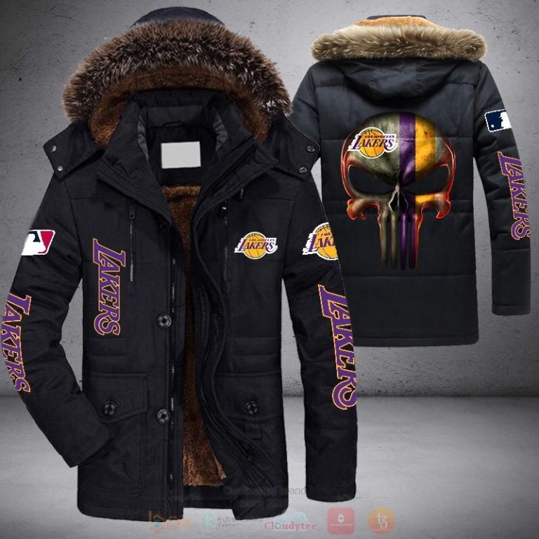 NBA Los Angeles Lakers Punisher Skull Parka Jacket