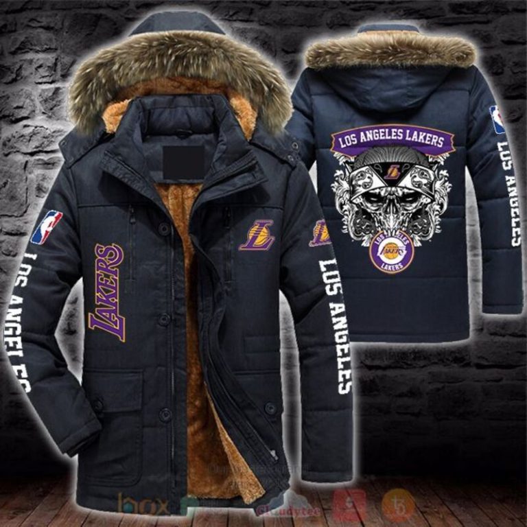 NBA Los Angeles Lakers Skull Parka Jacket 1