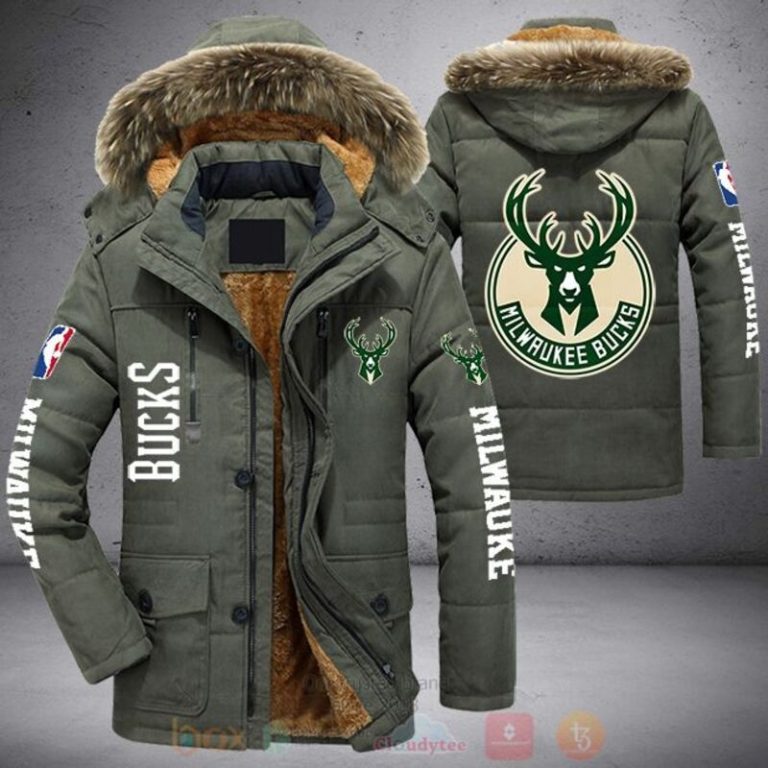 NBA Milwaukee Bucks Parka Jacket 1 2