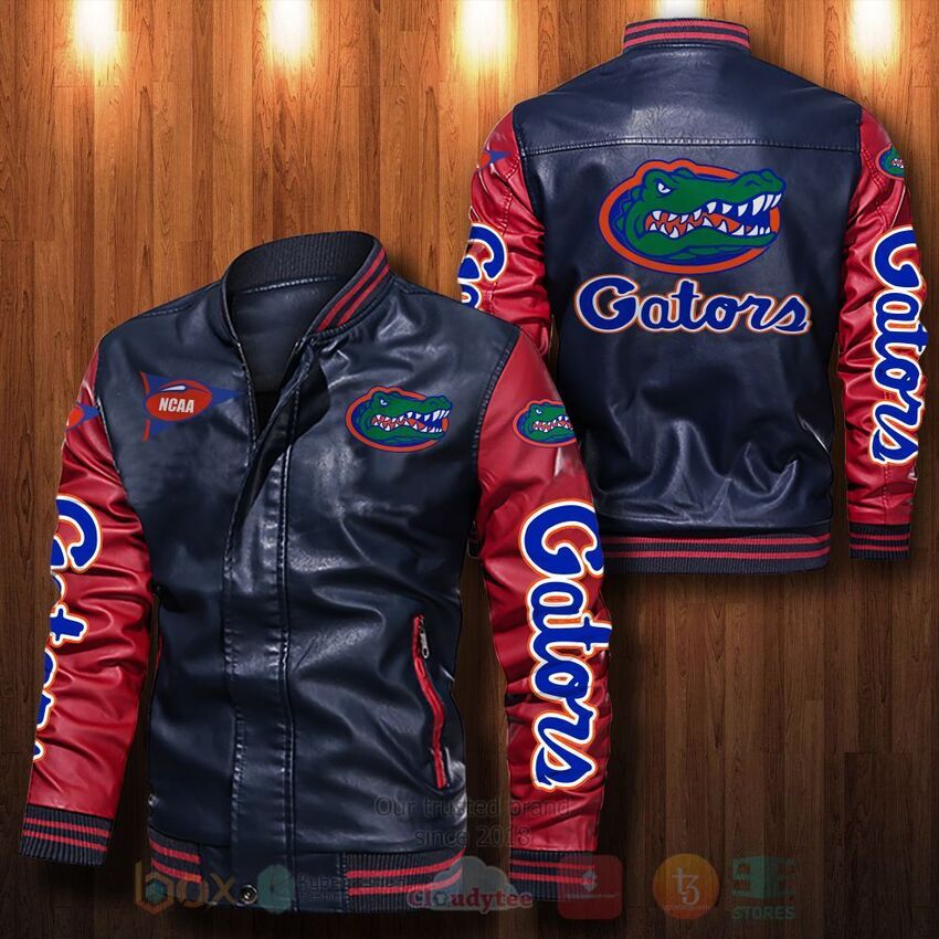 NCAA Florida Gators Leather Bomber Jacket 1 2 3