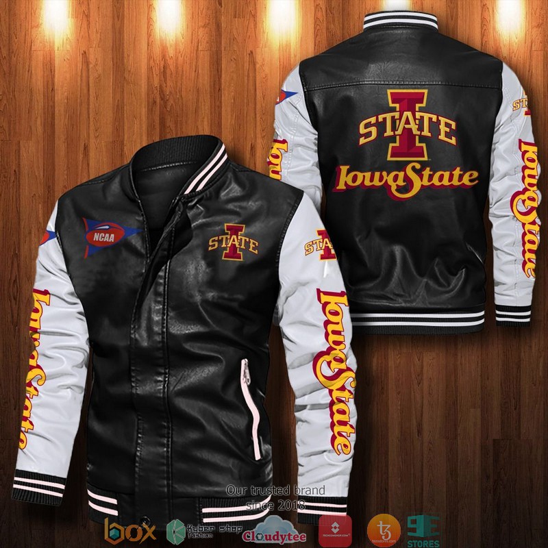 NCAA Iowa State Cyclones Bomber Leather Jacket