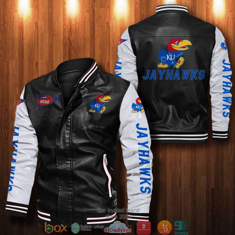 NCAA Kansas Jayhawks Bomber Leather Jacket