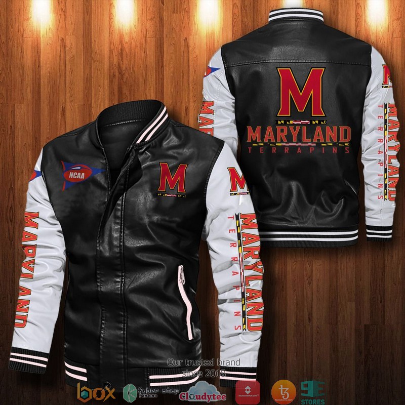 NCAA Maryland Terrapins Bomber Leather Jacket