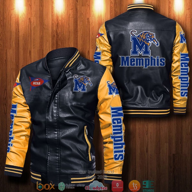 NCAA Memphis Tigers Bomber Leather Jacket 1 2 3 4 5