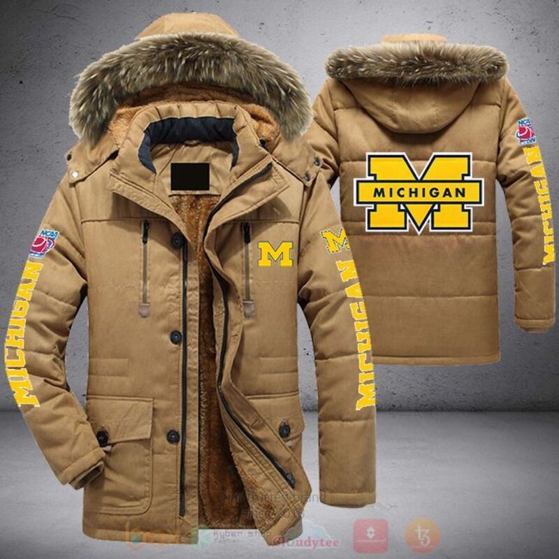 NCAA Michigan Wolverines Parka Jacket 1 2 3