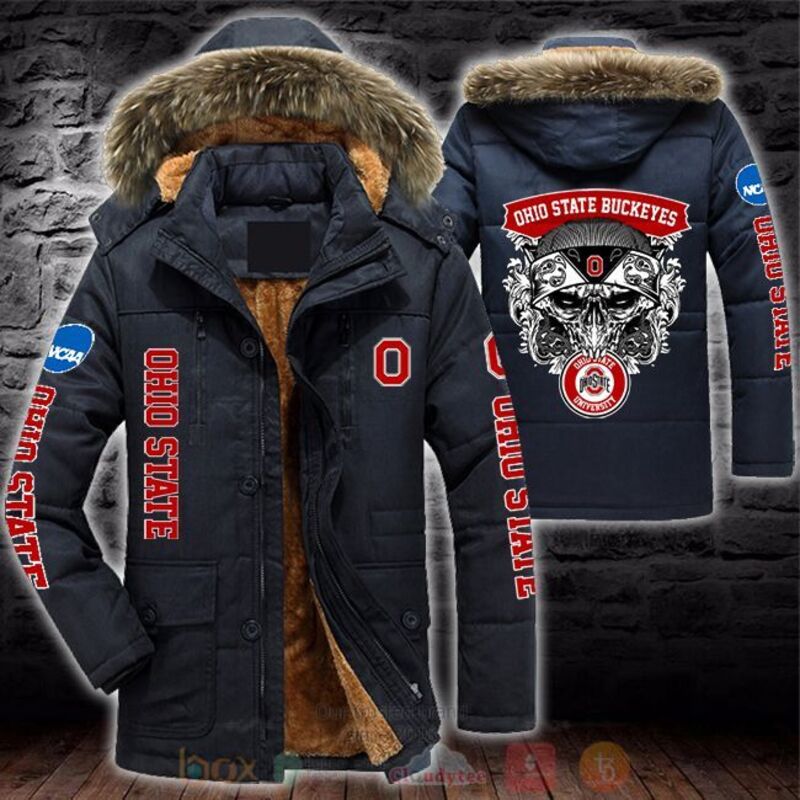 NCAA Ohio State Buckeyes Skull Parka Jacket 1