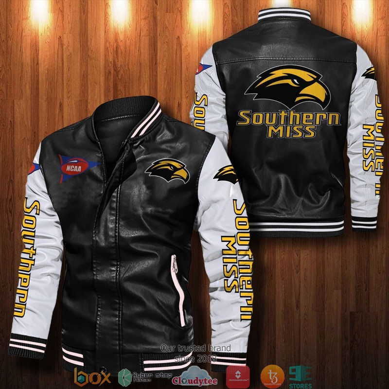 NCAA Southern Miss Golden Eagles Bomber Leather Jacket